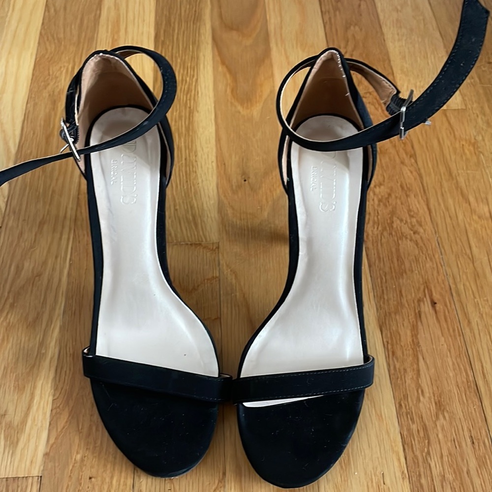 Black Davids Bridal stiletto heels. Worn once.